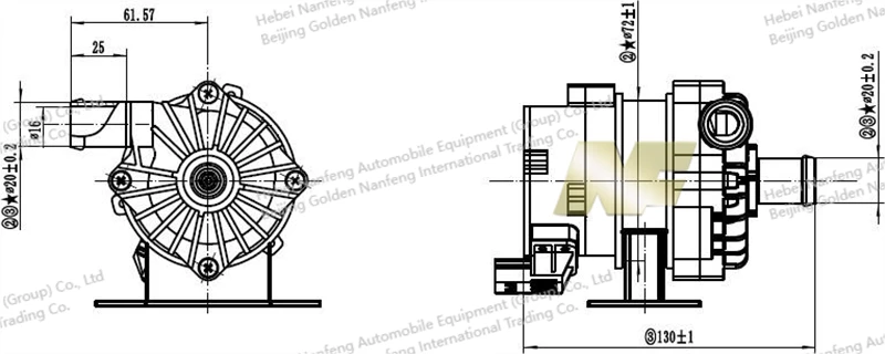 electric water pump structure electric water pump structure